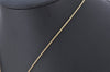 Authentic Christian Dior Gold Tone Heart Bijou Chain Pendant Necklace CD 5177K