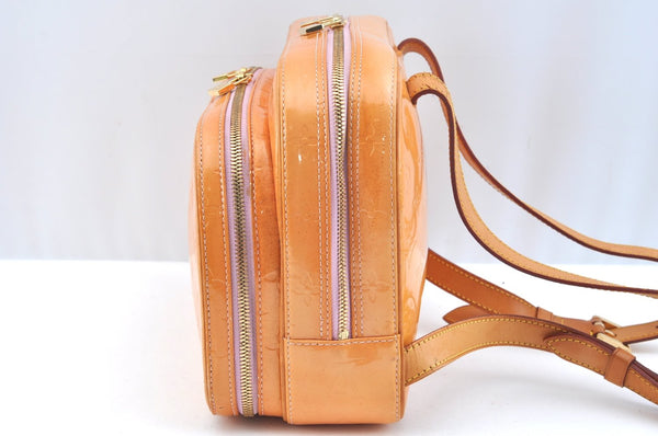 Authentic Louis Vuitton Vernis Murray Backpack Orange M91039 LV 5179I