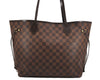 Authentic Louis Vuitton Damier Neverfull MM Shoulder Tote Bag N51105 LV 5180J