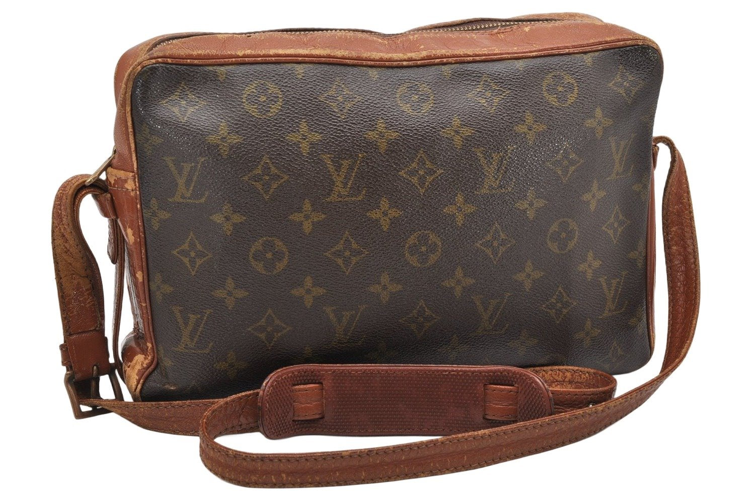 Authentic Louis Vuitton Monogram Sac Bandouliere 30 Shoulder Bag Old Model 5180K