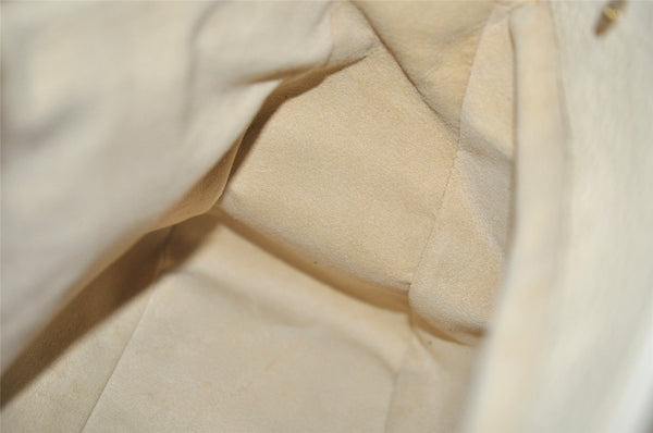 Authentic Louis Vuitton Monogram Mini Lin Trapeze GM Hand Bag M40064 Pink 5181I