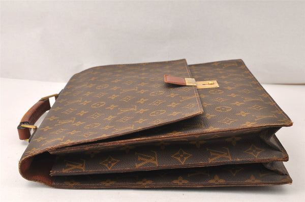 Authentic Louis Vuitton Monogram Vintage Business Briefcase Old Model LV 5181K