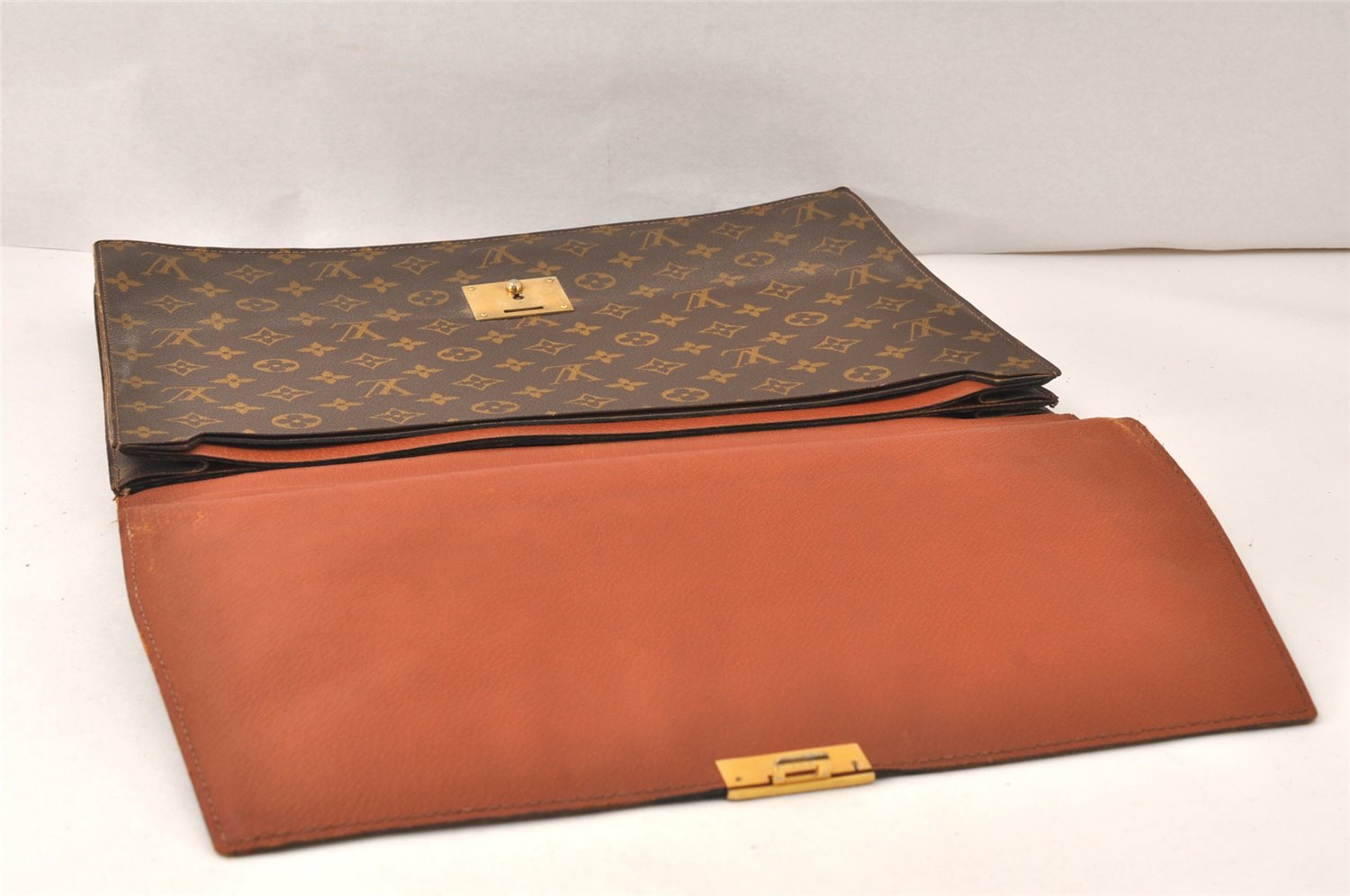 Authentic Louis Vuitton Monogram Vintage Business Briefcase Old Model LV 5181K