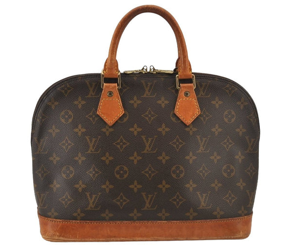 Authentic Louis Vuitton Monogram Alma Hand Bag Purse M51130 LV 5182J