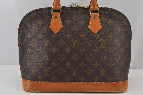 Authentic Louis Vuitton Monogram Alma Hand Bag Purse M51130 LV 5182J