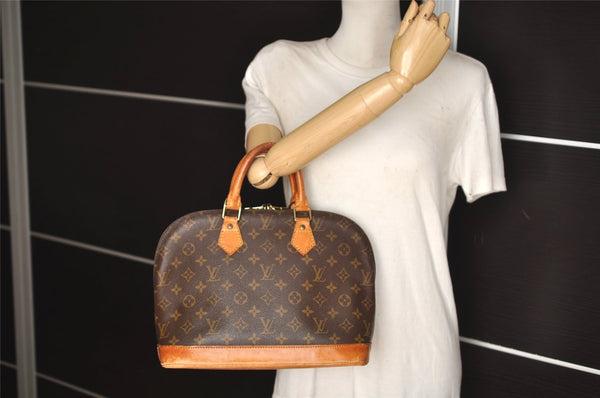 Authentic Louis Vuitton Monogram Alma Hand Bag Purse M51130 LV 5182J