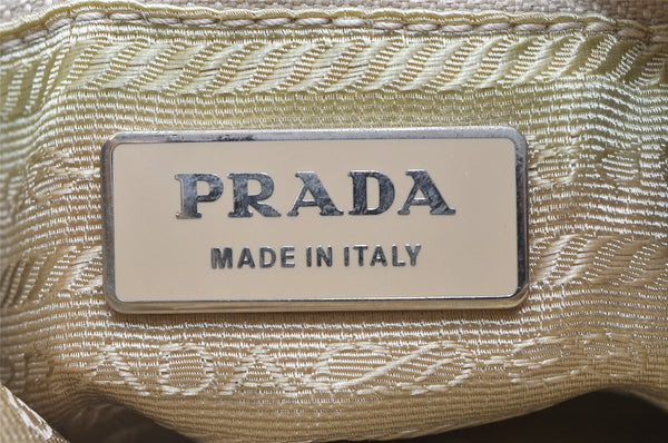 Authentic PRADA VELA SPORT Nylon Tessuto Leather Shoulder Bag BT0169 White 5182K