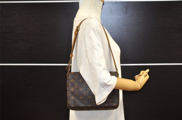 Authentic Louis Vuitton Monogram Musette Tango Shoulder Bag M51257 LV 5183I