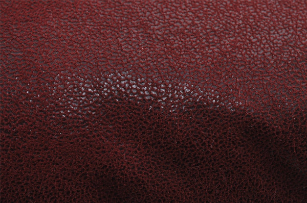 Authentic Stella McCartney Falabella Shoulder Hand Bag Leather Bordeaux 5183J
