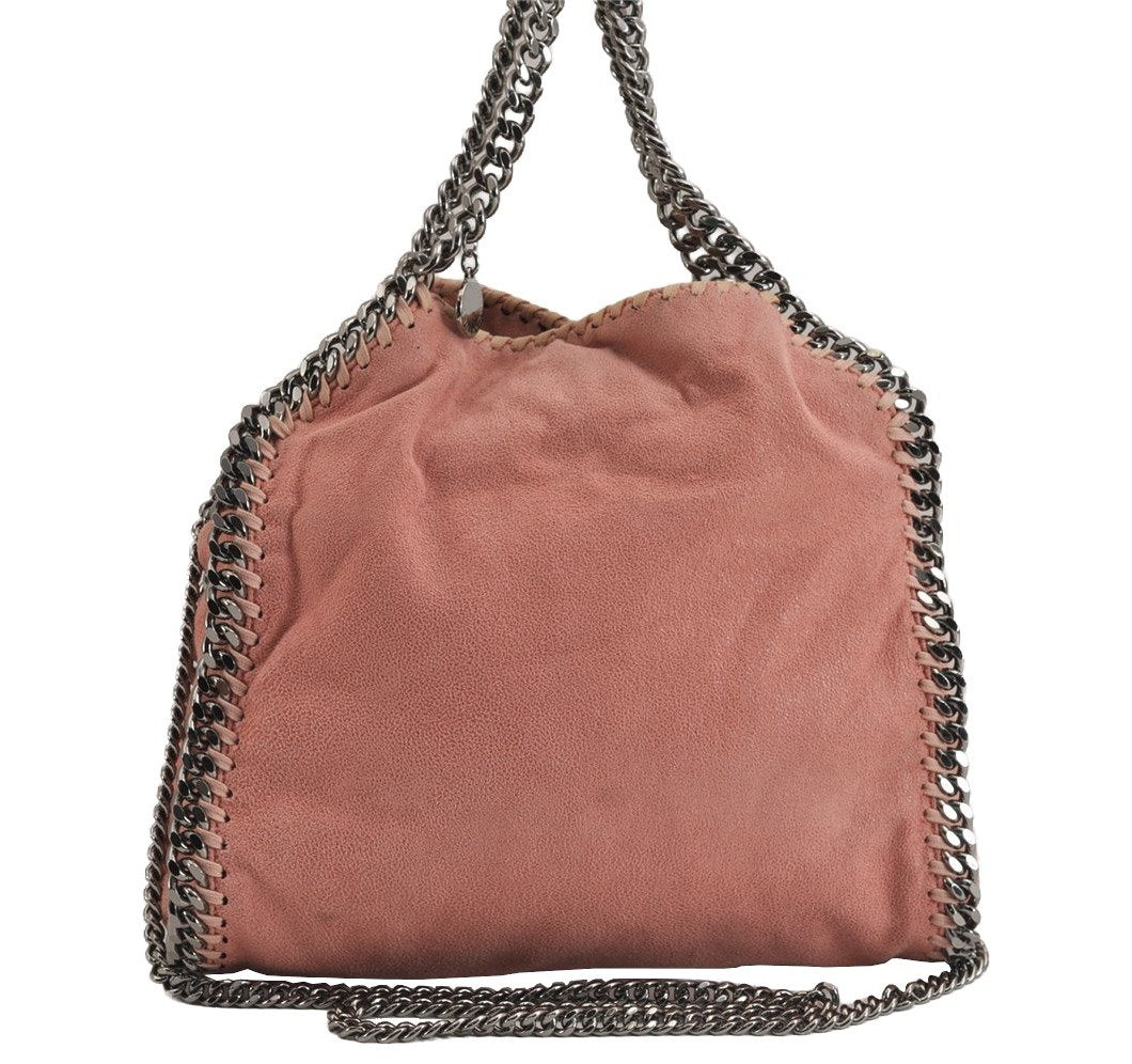 Authentic Stella McCartney Falabella Mini Shoulder Hand Bag Leather Pink 5184J