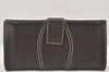 Authentic GUCCI Vintage Long Wallet Purse Leather 126128 Brown 5184K