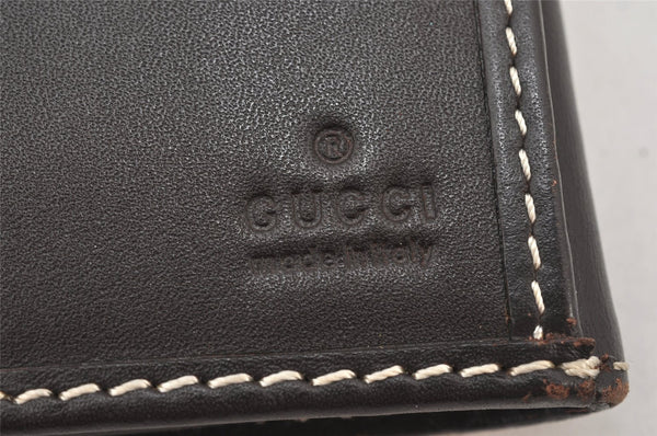 Authentic GUCCI Vintage Long Wallet Purse Leather 126128 Brown 5184K