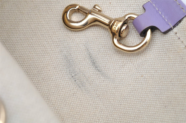 Authentic GUCCI Craft Shoulder Tote Bag GG Canvas Leather 269878 Brown 5185I