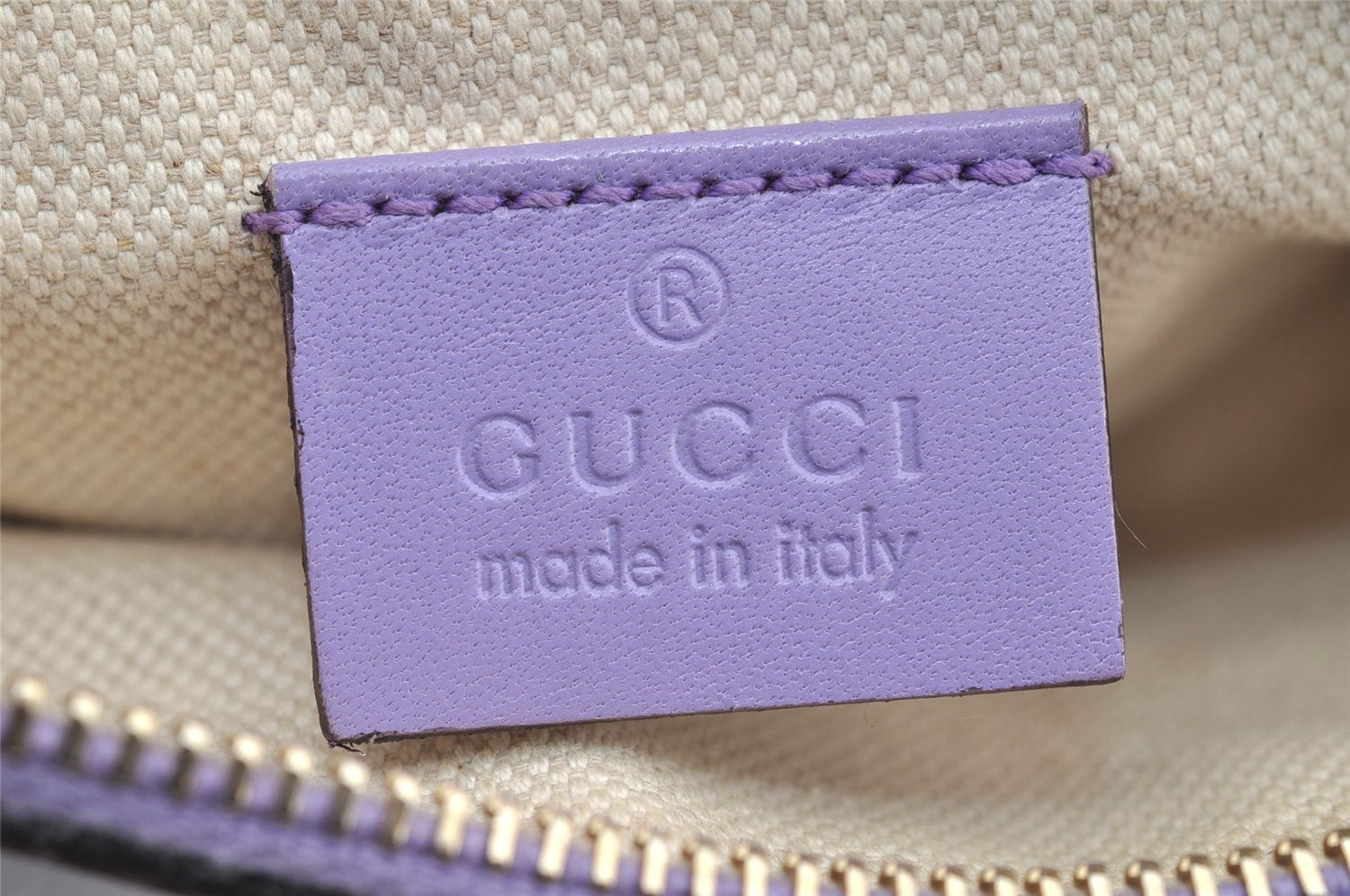 Authentic GUCCI Craft Shoulder Tote Bag GG Canvas Leather 269878 Brown 5185I