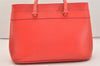 Authentic GUCCI Horsebit 2Way Shoulder Tote Bag Leather 319795 Red 5185J