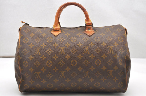 Authentic Louis Vuitton Monogram Speedy 35 Hand Boston Bag Old Model LV 5185K