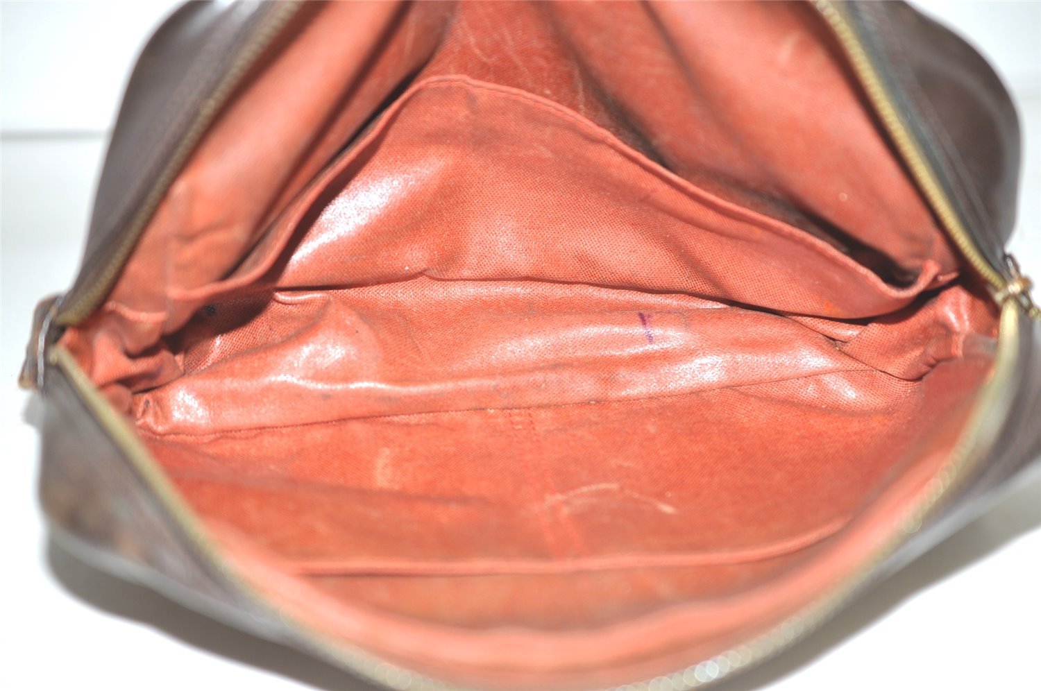 Authentic Louis Vuitton Damier Trousse Toilette Clutch Hand Bag N47623 LV 5186I