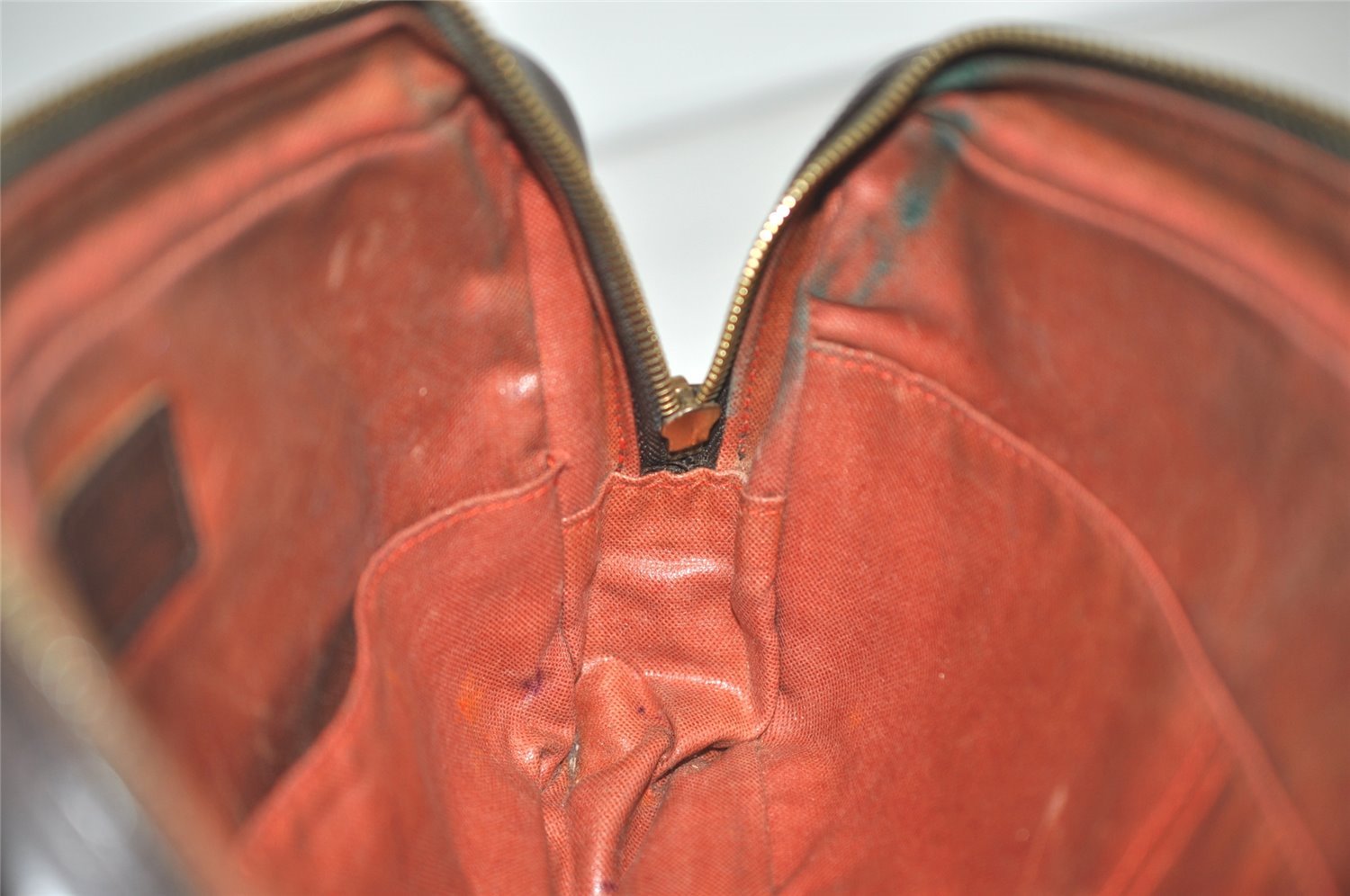 Authentic Louis Vuitton Damier Trousse Toilette Clutch Hand Bag N47623 LV 5186I