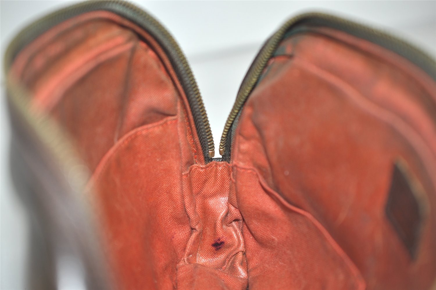 Authentic Louis Vuitton Damier Trousse Toilette Clutch Hand Bag N47623 LV 5186I