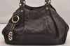 Authentic GUCCI Guccissima Sukey Hand Tote Bag GG Leather 211944 Brown 5186J