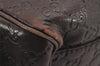 Authentic GUCCI Guccissima Sukey Hand Tote Bag GG Leather 211944 Brown 5186J