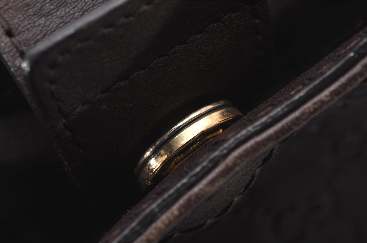 Authentic GUCCI Guccissima Sukey Hand Tote Bag GG Leather 211944 Brown 5186J