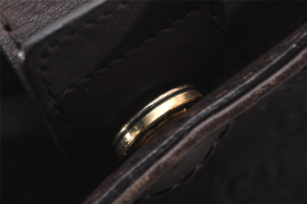 Authentic GUCCI Guccissima Sukey Hand Tote Bag GG Leather 211944 Brown 5186J