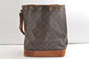Authentic Louis Vuitton Monogram Noe Shoulder Drawstring Bag M42224 LV 5186K