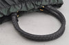 Authentic PRADA Tessuto Bow Ribbon Nylon Leather 2Way Hand Bag BN1970 Gray 5187J