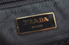 Authentic PRADA Tessuto Bow Ribbon Nylon Leather 2Way Hand Bag BN1970 Gray 5187J