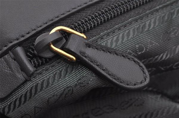 Authentic PRADA Tessuto Bow Ribbon Nylon Leather 2Way Hand Bag BN1970 Gray 5187J