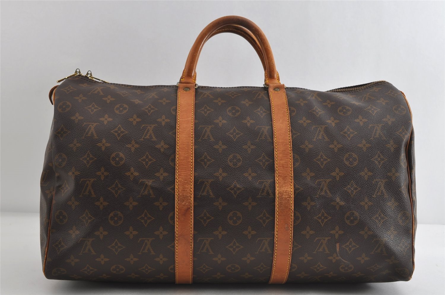 Authentic Louis Vuitton Monogram Keepall 50 Travel Boston Bag M41426 LV 5188I