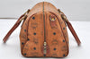 Authentic MCM Visetos Leather Vintage 2Way Shoulder Hand Bag Brown 5188K