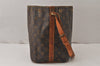 Authentic Louis Vuitton Monogram Petit Noe M42226 Shoulder Drawstring Bag 5189K