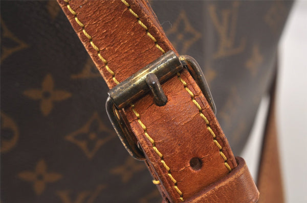 Authentic Louis Vuitton Monogram Petit Noe M42226 Shoulder Drawstring Bag 5189K