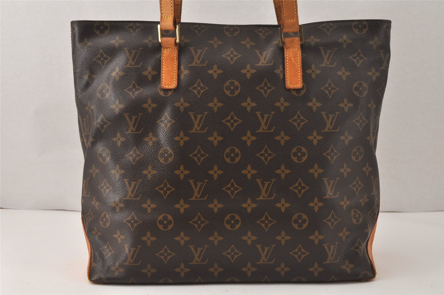 Authentic Louis Vuitton Monogram Cabas Mezzo Shoulder Tote Bag M51151 Junk 5190K