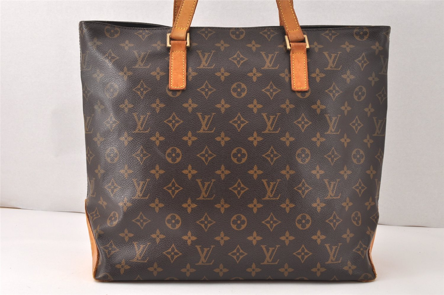 Authentic Louis Vuitton Monogram Cabas Mezzo Shoulder Tote Bag M51151 Junk 5190K