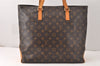 Authentic Louis Vuitton Monogram Cabas Mezzo Shoulder Tote Bag M51151 Junk 5190K