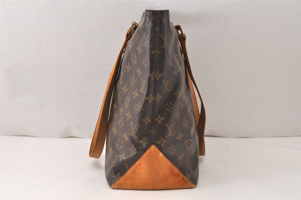 Authentic Louis Vuitton Monogram Cabas Mezzo Shoulder Tote Bag M51151 Junk 5190K