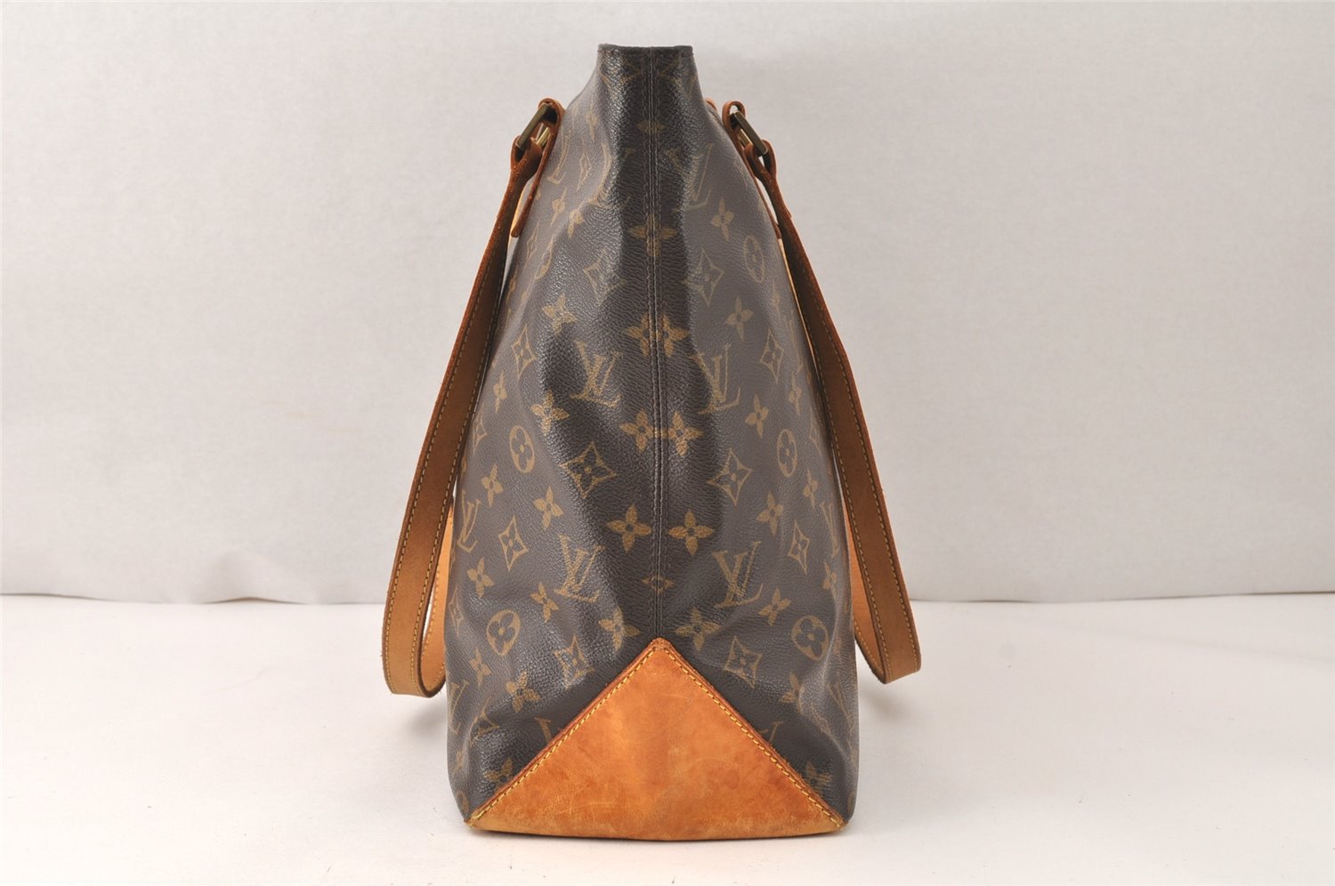 Authentic Louis Vuitton Monogram Cabas Mezzo Shoulder Tote Bag M51151 Junk 5190K