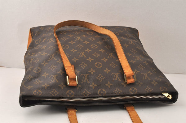 Authentic Louis Vuitton Monogram Cabas Mezzo Shoulder Tote Bag M51151 Junk 5190K