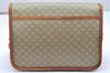 Authentic CELINE Macadam Blason Shoulder Cross Bag PVC Leather Beige 5191K