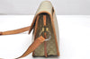 Authentic CELINE Macadam Blason Shoulder Cross Bag PVC Leather Beige 5191K