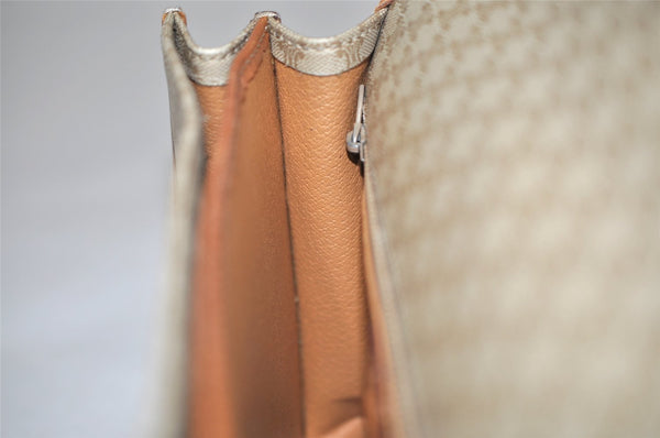 Authentic CELINE Macadam Blason Shoulder Cross Bag PVC Leather Beige 5191K