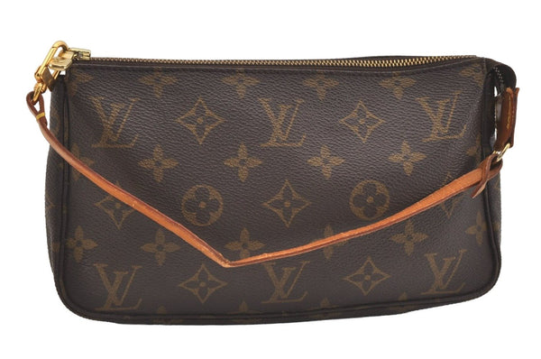 Authentic Louis Vuitton Monogram Pochette Accessoires Pouch M51980 LV 5192J