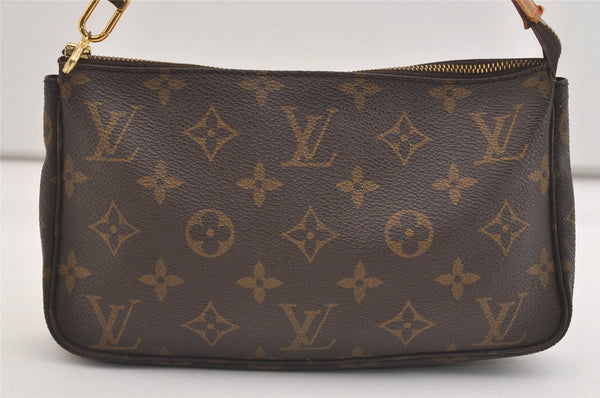 Authentic Louis Vuitton Monogram Pochette Accessoires Pouch M51980 LV 5192J