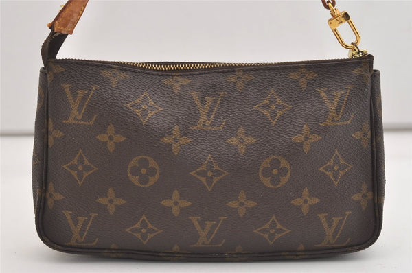 Authentic Louis Vuitton Monogram Pochette Accessoires Pouch M51980 LV 5192J