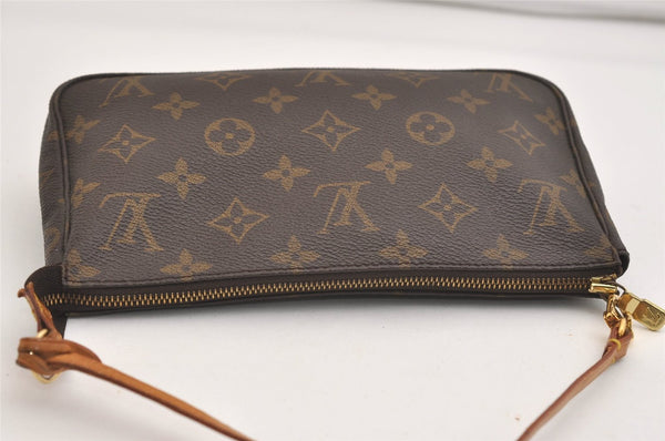 Authentic Louis Vuitton Monogram Pochette Accessoires Pouch M51980 LV 5192J