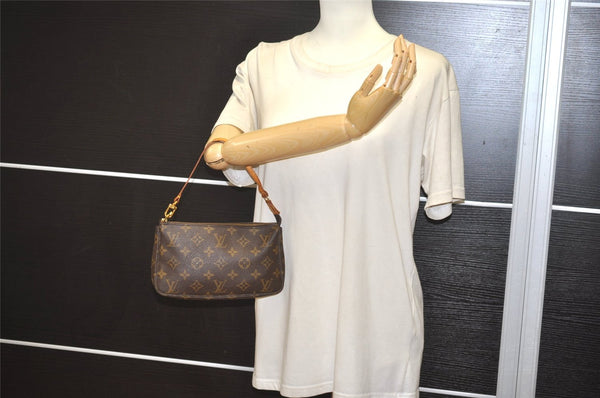 Authentic Louis Vuitton Monogram Pochette Accessoires Pouch M51980 LV 5192J