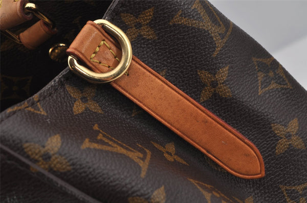 Authentic Louis Vuitton Monogram Montaigne MM 2Way Hand Bag M41056 LV 5193J